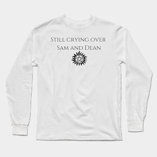 still crying over sam and dean Long Sleeve T-Shirt